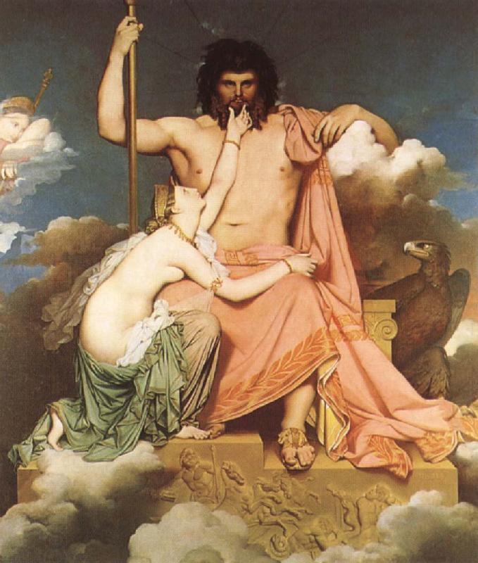 Jean-Auguste Dominique Ingres Thetis bonfaller Zeus oil painting picture